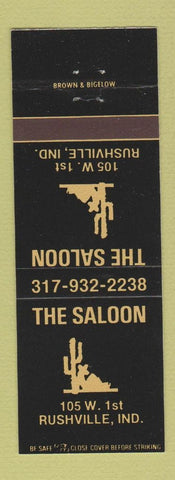 Matchbook Cover - The Saloon Rushville IN