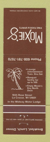 Matchbook Cover - Moxie's Restaurant La Crosse WI