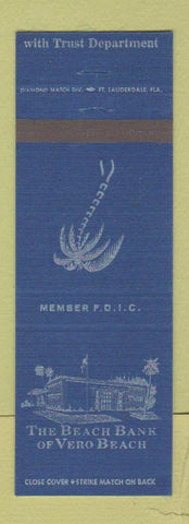 Matchbook Cover - Beach Bank of Vero Beach FL