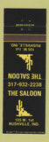 Matchbook Cover - The Saloon Rushville IN