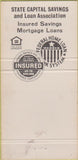 Matchbook Cover - State Capital Savings Bank Harrisburg York VA 30 Strike
