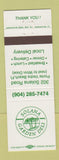 Matchbook Cover - Solana Garden Deli Ponte Vedra Beach FL