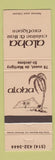 Matchbook Cover - Aloha Restaurant St Jerome QC