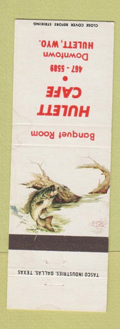 Matchbook Cover - Hulett Cafe WY WEAR