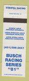 Matchbook Cover - Busch Racing Series 1981 Coastal Monadnock Winchester NH WEAR