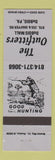 Matchbook Cover - The Outfitters Sporting Goods DuBois PA BLUE WEAR