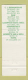 Matchbook Cover - CI Shenanigans Bellevue WA