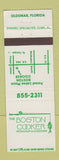 Matchbook Cover - The Boston Cooker Oldsmar FL