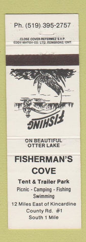 Matchbook Cover - Fisherman's Cove Tent Trailer Park Kincardine ON