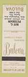 Matchbook Cover - Bulova Watches Roy Peterson Jewelry Racine WI