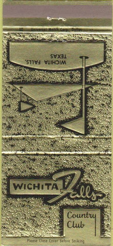 Matchbook Cover - Wichita Falls Country club TX 30 Strike