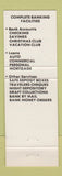 Matchbook Cover - Frederick County National Bank Frederick MD