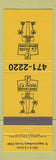 Matchbook Cover - La Fiesta Motor Lodge St Augustine Beach FL