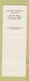 Matchbook Cover - Bub City Club Bub Chicago IL