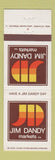 Matchbook Cover - Jim Dandy Markets