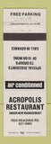 Matchbook Cover - Acropolis Restaurant