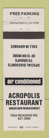 Matchbook Cover - Acropolis Restaurant