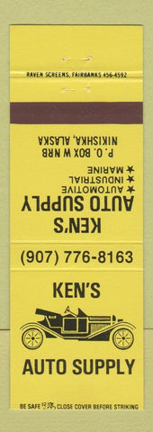 Matchbook Cover - Ken's Auto Supply parts Nikishka AK