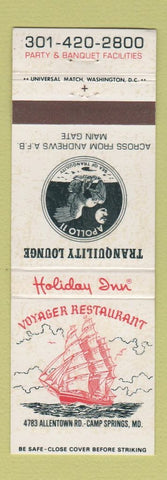 Matchbook Cover - Holiday Inn Voyager Restaurant Camp Springs MD