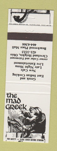 Matchbook Cover - The Mad Greek Cleveland Heights OH
