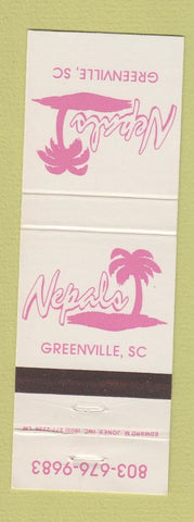 Matchbook Cover - Nepals Greenville SC