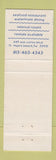 Matchbook Cover - Marina Villa Snug Harbor Myers Beach FL