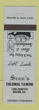 Matchbook Cover - Sean's Colonial Tavern Macon GA