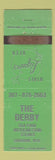 Matchbook Cover - The Derby Mexican Food Shoshoni WY GREEN WEAR