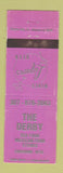 Matchbook Cover - The Derby Mexican Food Shoshoni WY PINK WEAR