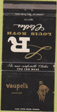 Matchbook Cover - Vaupel's Whittier CA clothes WEAR 30 Strike