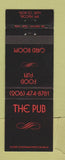 Matchbook Cover - The Pub Tacoma WA