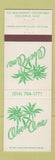 Matchbook Cover - Oven One Restaurant Columbus OH