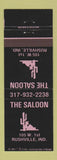 Matchbook Cover - The Saloon Rushville IN