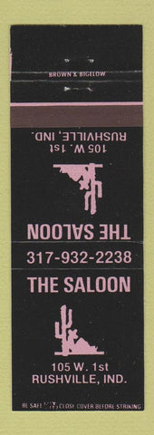 Matchbook Cover - The Saloon Rushville IN
