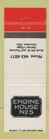 Matchbook Cover - Engine House #5 Columbus OH