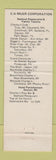 Matchbook Cover - Engine House #5 Columbus OH
