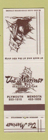 Matchbook Cover - The Mariner Plymouth Mendota MN