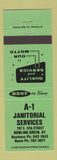 Matchbook Cover - A1 Janitorial Services Bowling Green KY GREEN