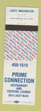 Matchbook Cover - Prime Connection Restaurant Lacey WA