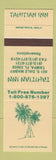 Matchbook Cover - Tahitian Inn Tampa FL