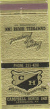 Matchbook Cover - Campell House Inn Lexington KY 30 Strike
