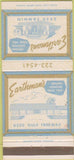 Matchbook Cover - Earthman's Houston TX 30 Strike