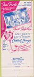 Matchbook Cover - Trade Winds Hotel Fort Lauderdale FL 30 Strike