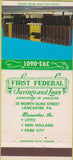 Matchbook Cover - First Federal Savings Lancaster PA 30 Strike