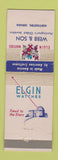 Matchbook Cover - Elgin Watches Webb Son Jewelry Huntington IN