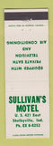 Matchbook Cover - Sullivan's Motel Shelbyville IN