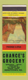 Matchbook Cover - Chance's Grocery Knightstown IN