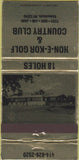 Matchbook Cover - Hon E Kor Golf Country Club Kewaskum WI 30 Strike