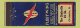Matchbook Cover - Fleet Wing oil gas Circleville OH