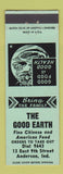 Matchbook Cover - Good Earth Chinese Restaurant Anderson IN